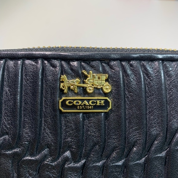 Coach Pleated Leather Wallet - Picture 2 of 7